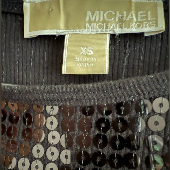 Michael Kors sequin long sleeve top. XS. - Picture 3 of 3